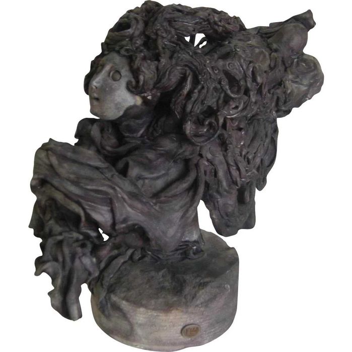 1970s/ARTE SURREALISTA de Figueiredo Sobral/Escultura Cabeça Feminina