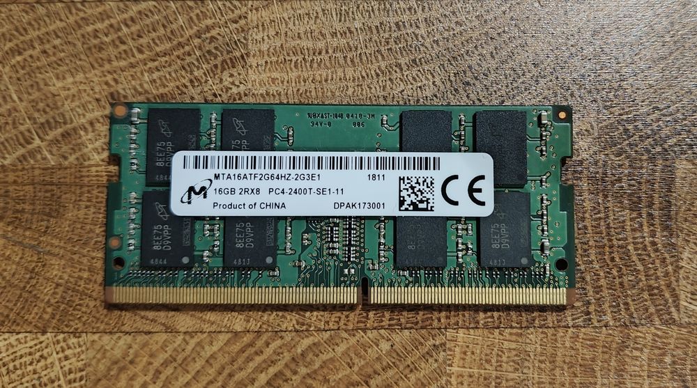 Pamięć RAM do laptopa 16GB DDR4 2RX8 PC4-2400T-SE1