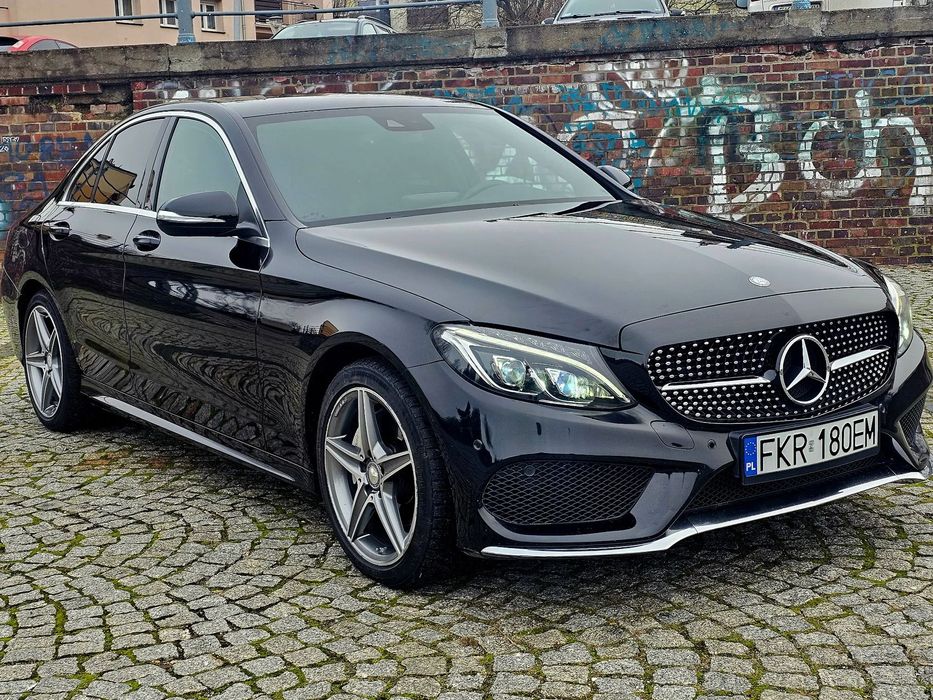 Mercedes-Benz Klasa C Mercedes-Benz c220D ILS AMG Salon PL