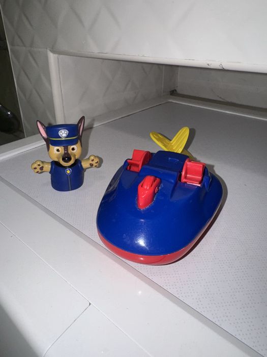 Іграшка Щенячий патруль для ванної Paw Patrol Гонщик заводний човник