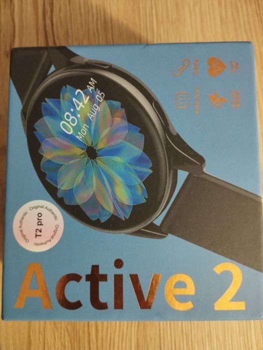 Smartwatch Active T2 Pro. NOWY, ZŁOTY