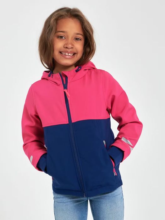 Kurtka softshell neonowa