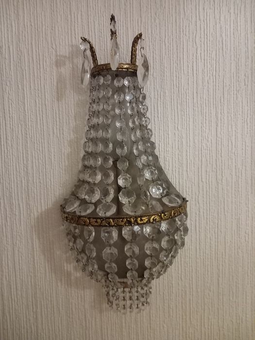 Apliques cristal antigos