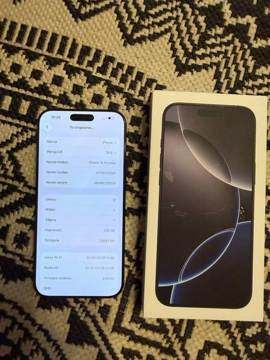 Iphone 16 Pro Max 256 GB Black Titanium