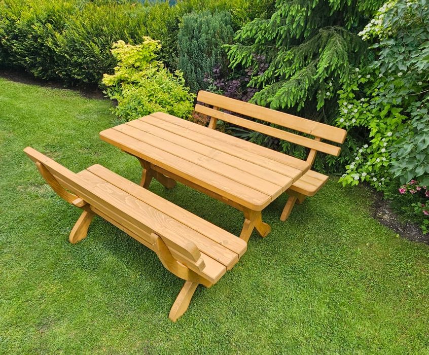 Meble ogrodowe, meble drewniane, meble do ogrodu, ławka, stół