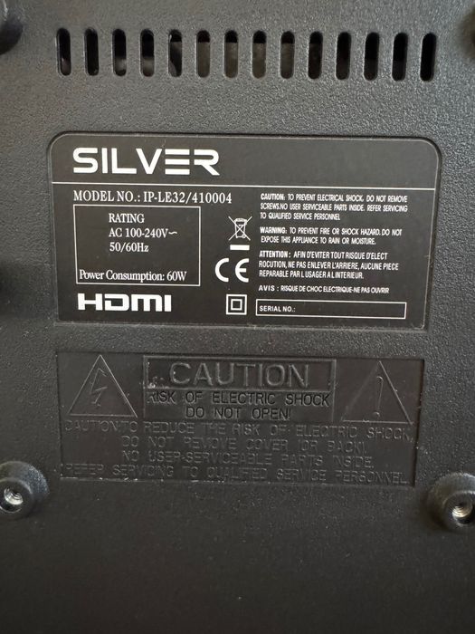 Vendo TV Silver 32” HD
