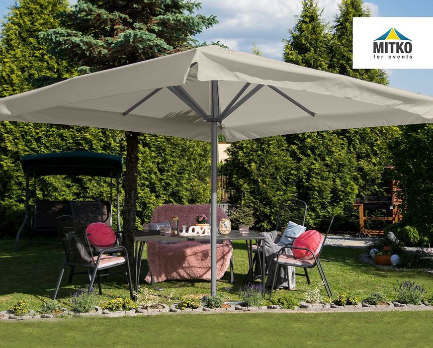 Wynajem parasoli reklamowych od producenta MITKO