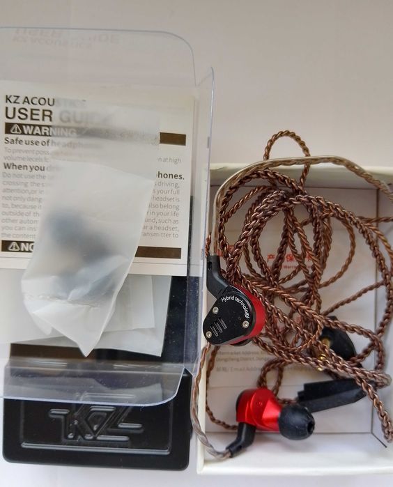 KZ (Knowledge Zenith) ZSA навушники нові hybrid, коробка, Hi-Fi звук