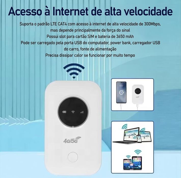 Router portátil 4G - 300mbps