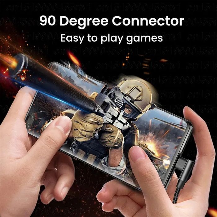 100 W ватт угловой тайп си на прямой тайп си кабель боковой тип  Type