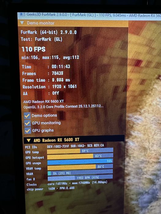 Відеокарта RX 5600ХT 6 GB ASUS