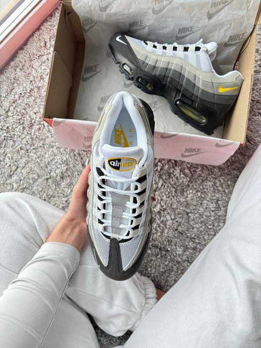 !SALE! Nike Air Max 95 OG Grey/White/Yellow 40 41 42 43 44 45 найк