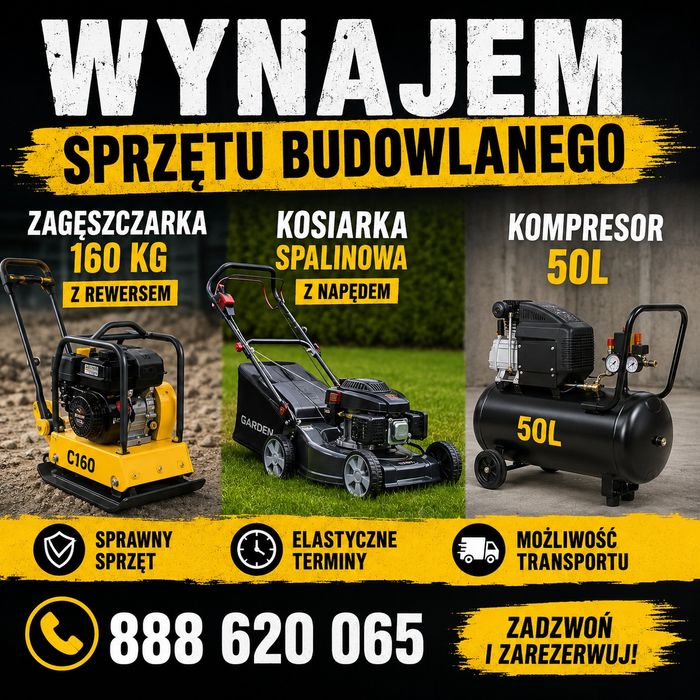 Wynajem zagęszczarki  160kg