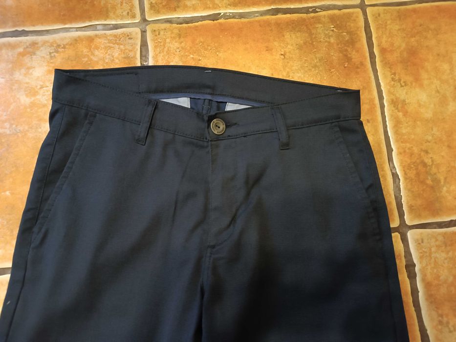 Spodnie Covers granatowe M garniturowe bawełniane