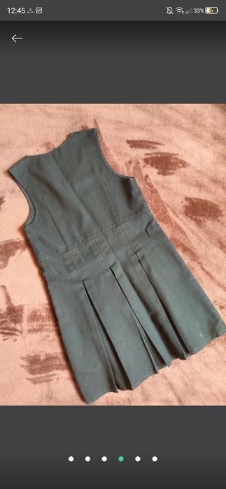 Брендовое школьное платье сарафан M&S collection