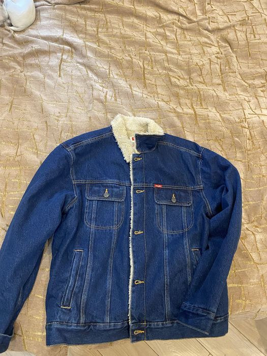Джинсова куртка Wrangler на підкладці - Stonewash L (GJSL1ST)