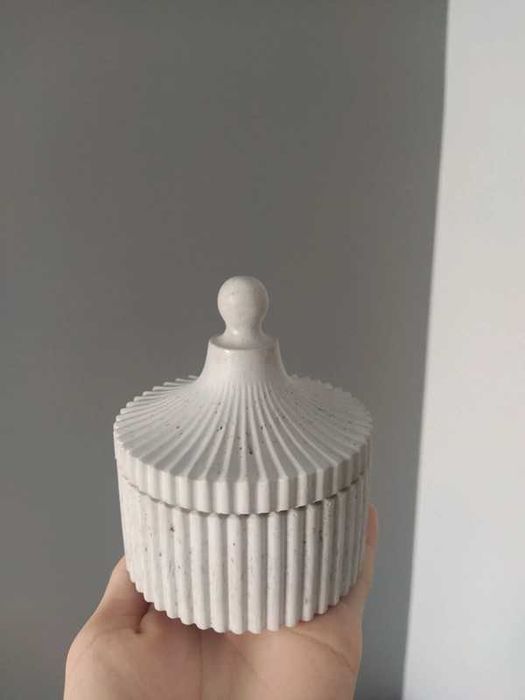 Conjunto de cerâmica cinza claro