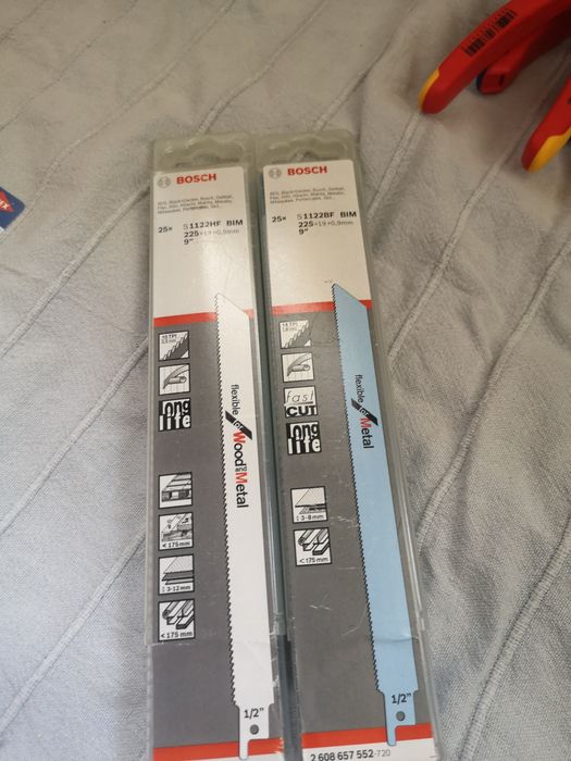 Bosch s1122bf brzeszczot do metalu pila szablasta lisi ogon 25szt