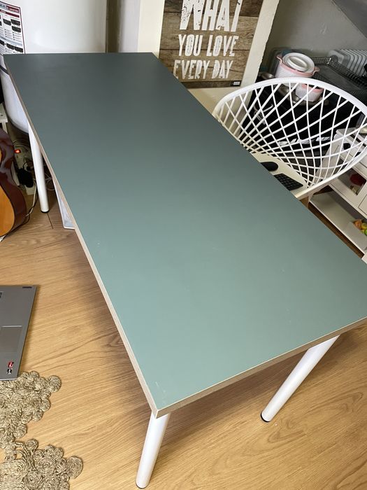 Secretária Mesa Lagkapten Ikea com pernas
