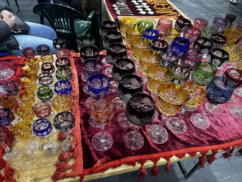 Хрусталь, цветной хрусталь. Бокалы . Вазы. Стопки. Графины