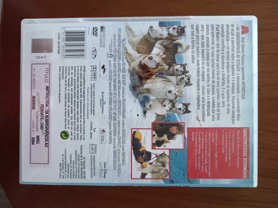 filme dvd original - Antártida da sobrevivência ao resgate