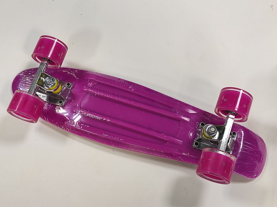 Deskorolka fiszka dla dzieci świecące koła LED RGB