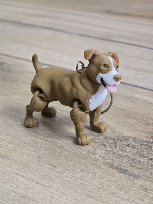 Breloczek Pitbull 3d - Brelok Druk3d fidget Keychain mixGadzet
