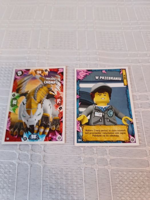 Karty LEGO Ninjago, 8 sztuk, jak nowe