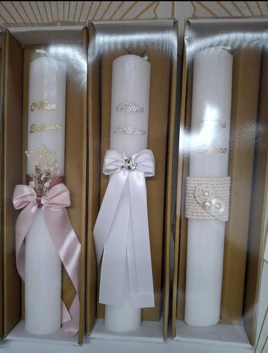 Velas Batismo com Caixa