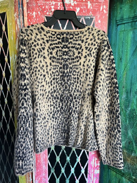 Uniseks panterkowy sweter kardigan Multi Leopard Cardigan Jaded London