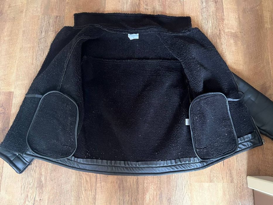 Чёрная женская дублёнка Ocean Ukraine