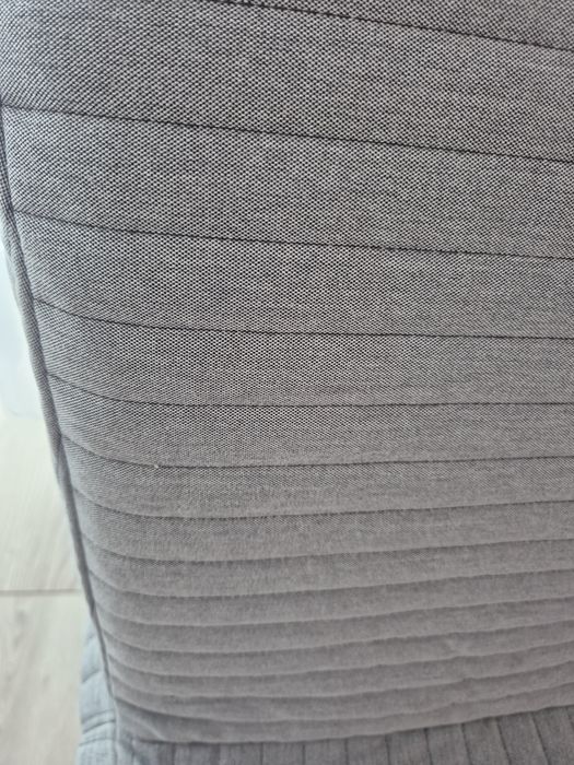 Ikea rozkładany szary fotel