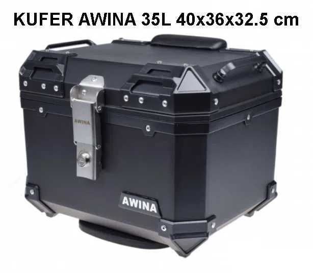 Nowy!!! Kufer AWINA motocyklowy z oparciem 35L