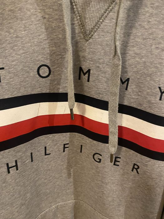 Szara bluza z kapturem Tommy Hilfiger L unisex