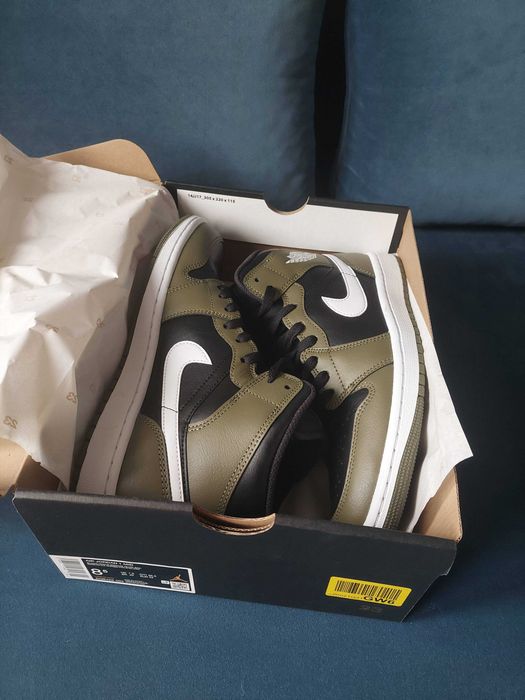 Air Jordan 1 Mid black/olive