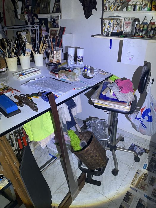 Estirador metálico – desenho técnico / artes / atelier