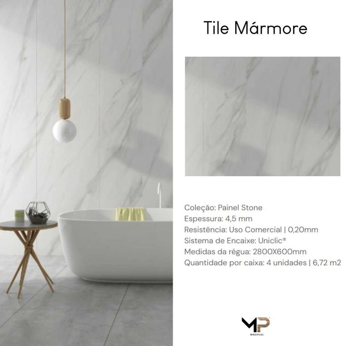 Revestimento de paredes SPC Painel 4,5mm