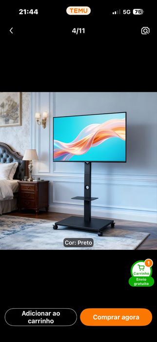 Suporte TV com Rodas NOVO – Universal 32” a 70”