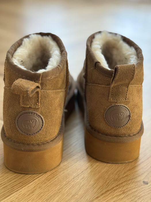 Śniegowce ze skóry naturalnej Lamo