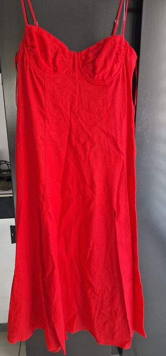 Letnia lniana sukienka Zara