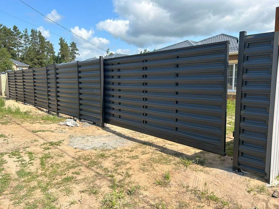 Відкатні ворота під ключ, Каркас відкатних воріт, Ворота Жалюзі