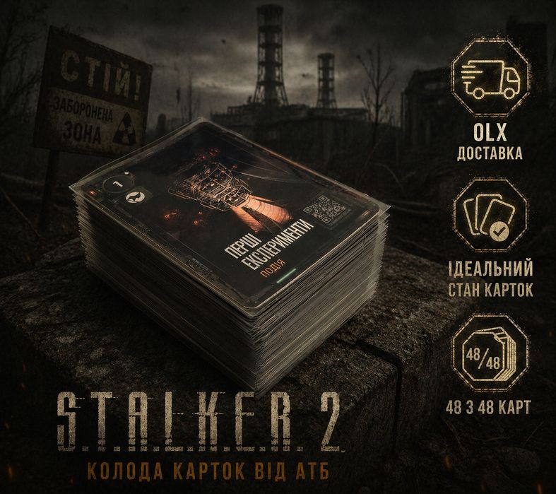 STALKER 2 [ Повна колеція з 48 карт ] картки атб / альманах