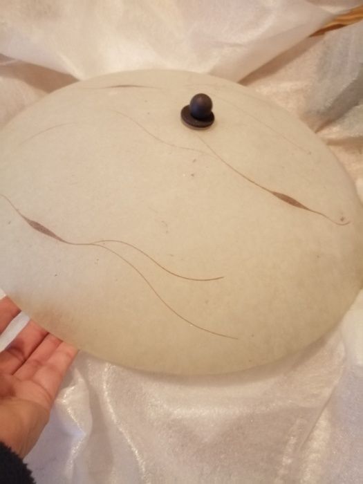 Candeeiro de tecto em vidro