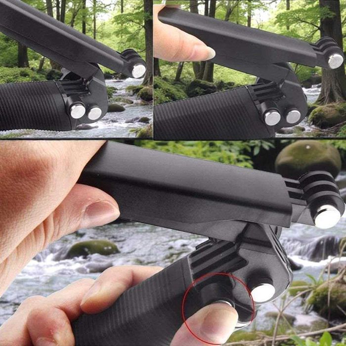 (PORTES GRÁTIS) Stick/Tripé 3 way para Action Cam - GoPro e outras