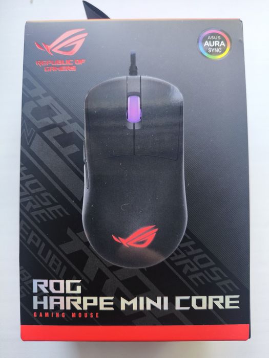 Ігрова мишка ASUS ROG Harpe Mini Core — це ультралегка швидка зброя для кіберспортсменів і всіх, хто цінує блискавичну реакцію в компактному корпусі.