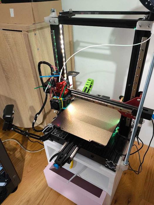 drukarka 3d mod ender 3 v2, prowadnice liniowe, klipper, e3d revo, hgx