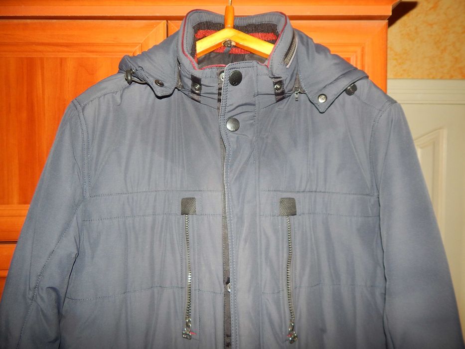 Куртка с капюшоном парка теплая синяя Caprice на мембране GoreTex