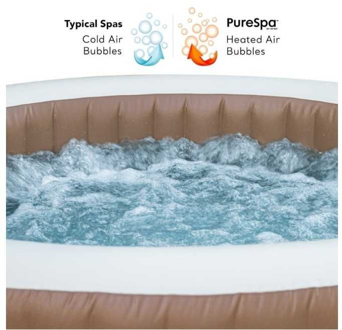 Piscina Spa Inflável 4 pessoas Bubble Massage Sahara - (28426EX)