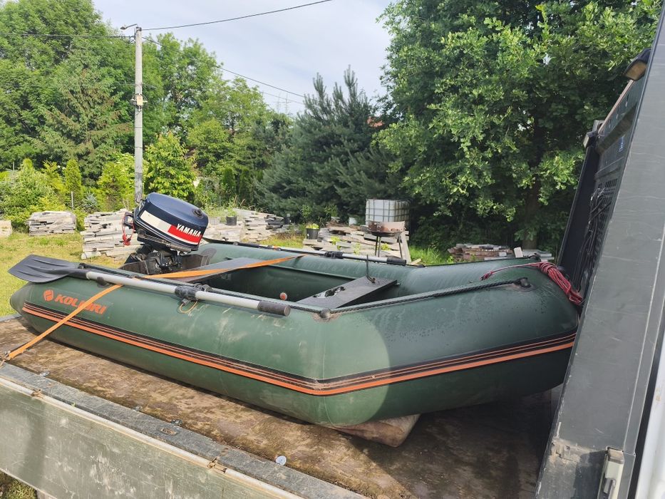 Ponton kolibri z silnikiem