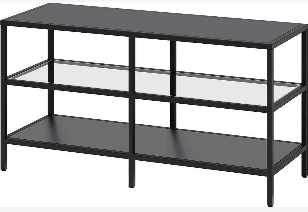Regał RTV VITTSJÖ Ikea czarny